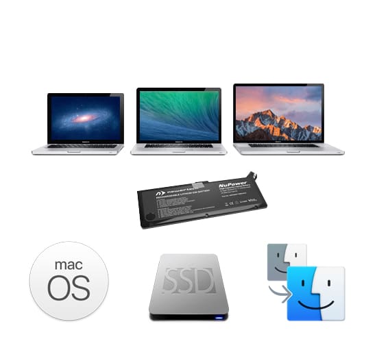 Packs ampliación MacBook Pro SSD + RAM con/sin batería