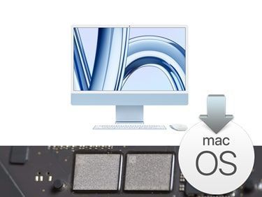Ampliación de Disco SSD soldado en placa base para iMac M1 y M3 con sistema operativo MacOS