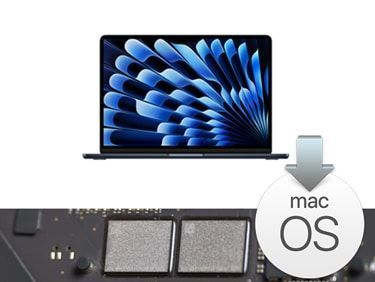 Ampliación de Disco SSD soldado en placa base para MacBook Air con sistema operativo MacOS