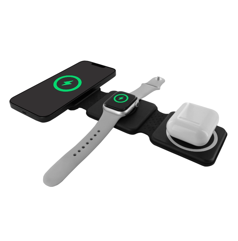 Base de Carga Inalámbrica 3 en 1 Plegable con MagSafe — Muvit - Imagen 3