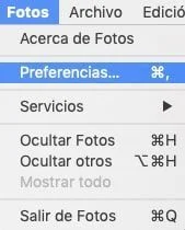 Preferencias Fotos