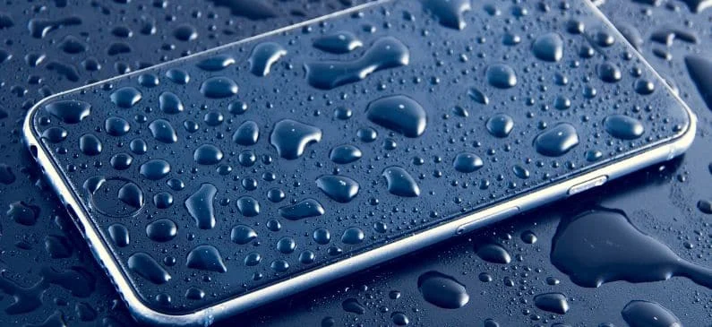 Iphone que se ha mojado